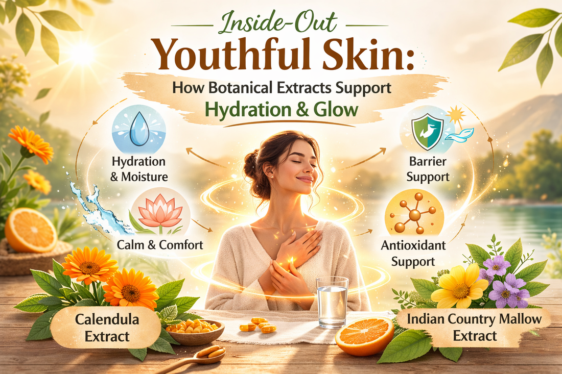 Inside-Out Youthful Skin: How Botanical Extracts Support Hydration & Glow